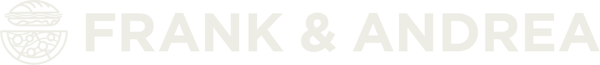 Frank & Andrea logo in white